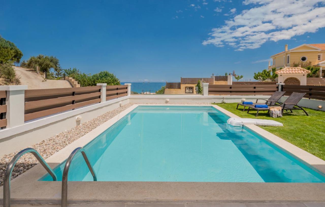 Astarte Villas - Villa Siesta With Private Poolアルガッシ エクステリア 写真