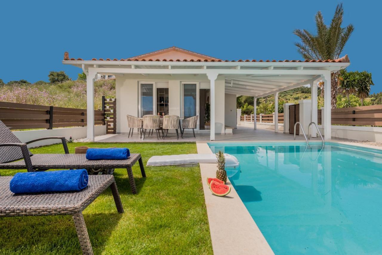 Astarte Villas - Villa Siesta With Private Poolアルガッシ エクステリア 写真
