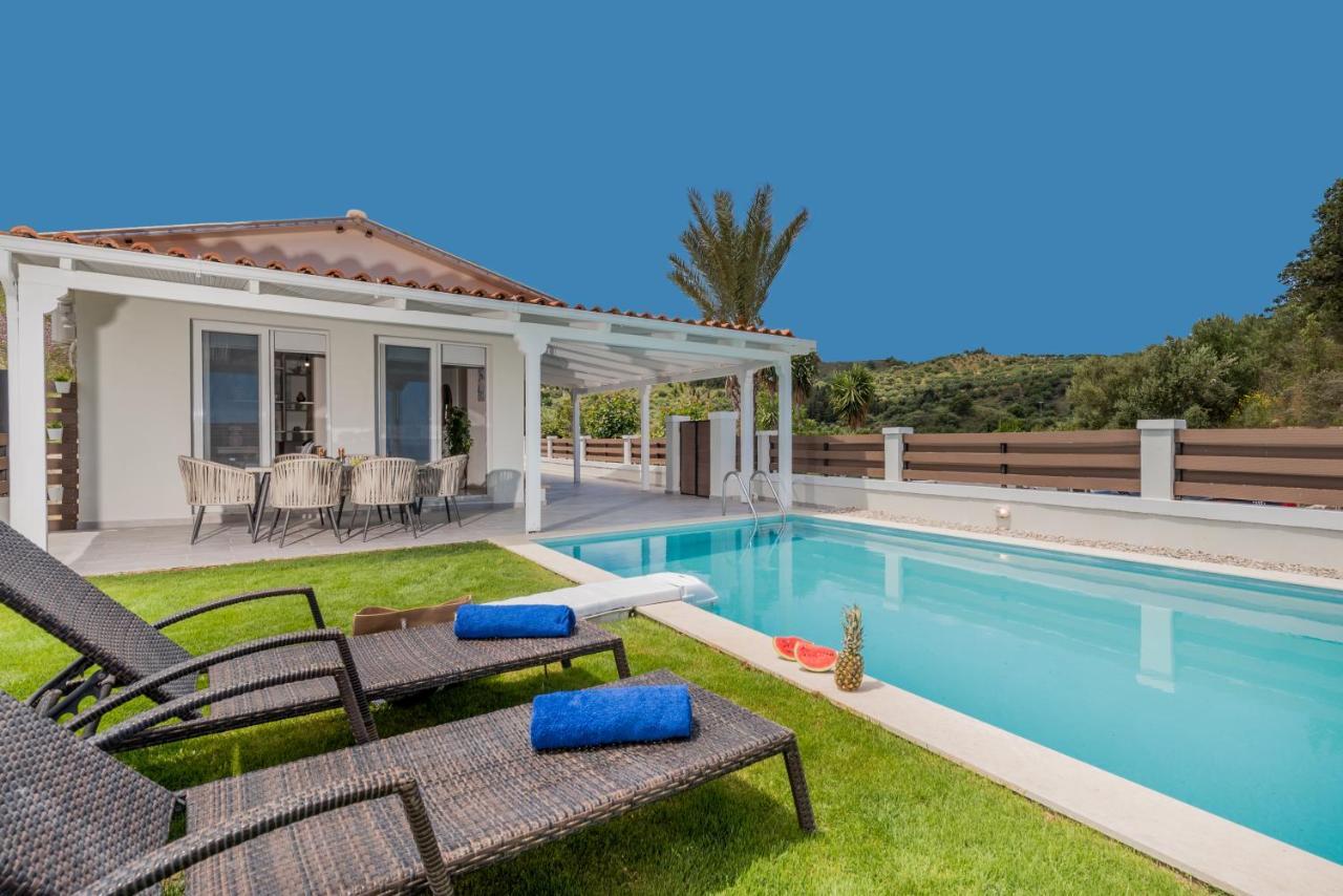 Astarte Villas - Villa Siesta With Private Poolアルガッシ エクステリア 写真